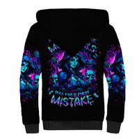 Witch Skull Sherpa Hoodie Assuming Was Like Most Girls Was Your First Mistake - Wonder Print Shop