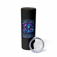 Witch Skull Skinny Tumbler Assuming Was Like Most Girls Was Your First Mistake - Wonder Print Shop
