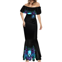 Angel Skull Mermaid Dress I'm Not Anti-Social I'm Just Not User Friendly - Wonder Print Shop