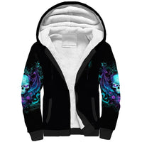 Angel Skull Sherpa Hoodie I'm Not Anti-Social I'm Just Not User Friendly - Wonder Print Shop
