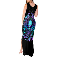 Angel Skull Tank Maxi Dress I'm Not Anti-Social I'm Just Not User Friendly - Wonder Print Shop
