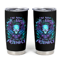 Angel Skull Tumbler Cup I'm Not Anti-Social I'm Just Not User Friendly - Wonder Print Shop