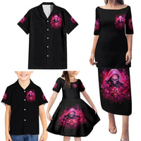 Witch Skull Family Matching Puletasi and Hawaiian Shirt I'm Not Anti-Social I'm Just Not User Friendly - Wonder Print Shop