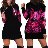 Witch Skull Hoodie Dress I'm Not Anti-Social I'm Just Not User Friendly - Wonder Print Shop