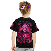 Witch Skull Kid T Shirt I'm Not Anti-Social I'm Just Not User Friendly - Wonder Print Shop