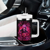 Witch Skull Tumbler With Handle I'm Not Anti-Social I'm Just Not User Friendly - Wonder Print Shop