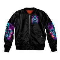 Witch Skull Bomber Jacket I Have 3 Sides And The Side You Never Want To See - Wonder Print Shop