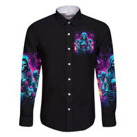 Witch Skull Family Matching Summer Maxi Dress and Hawaiian Shirt I Have 3 Sides And The Side You Never Want To See - Wonder Print Shop