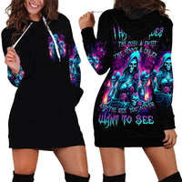 Witch Skull Hoodie Dress I Have 3 Sides And The Side You Never Want To See - Wonder Print Shop
