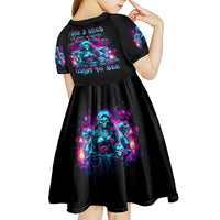 Witch Skull Kid Short Sleeve Dress I Have 3 Sides And The Side You Never Want To See - Wonder Print Shop