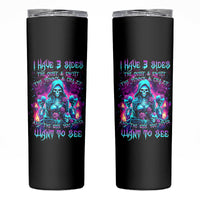 Witch Skull Skinny Tumbler I Have 3 Sides And The Side You Never Want To See - Wonder Print Shop