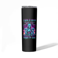 Witch Skull Skinny Tumbler I Have 3 Sides And The Side You Never Want To See - Wonder Print Shop