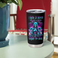 Witch Skull Tumbler Cup I Have 3 Sides And The Side You Never Want To See - Wonder Print Shop