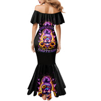 Sunflower Skull Mermaid Dress She Is Sunshine Mixed With A Little Hurricane - Wonder Print Shop