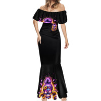 Sunflower Skull Mermaid Dress She Is Sunshine Mixed With A Little Hurricane - Wonder Print Shop