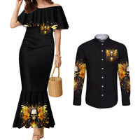 Fairy Skull Couples Matching Mermaid Dress and Long Sleeve Button Shirt The Good Girl In Me Got Tired Of The Bullshit
