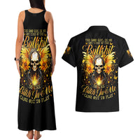 Fairy Skull Couples Matching Tank Maxi Dress and Hawaiian Shirt The Good Girl In Me Got Tired Of The Bullshit - Wonder Print Shop