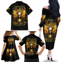 Fairy Skull Family Matching Off Shoulder Long Sleeve Dress and Hawaiian Shirt The Good Girl In Me Got Tired Of The Bullshit - Wonder Print Shop