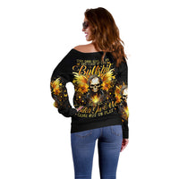 Fairy Skull Off Shoulder Sweater The Good Girl In Me Got Tired Of The Bullshit - Wonder Print Shop