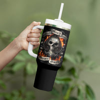 Fairy Skull Tumbler With Handle The Good Girl In Me Got Tired Of The Bullshit - Wonder Print Shop