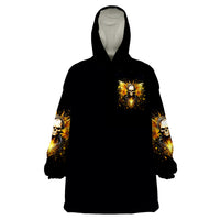 Fairy Skull Wearable Blanket Hoodie The Good Girl In Me Got Tired Of The Bullshit - Wonder Print Shop
