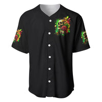 Rose Skull Baseball Jersey Stuck Between IDK IDC - Wonder Print Shop