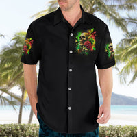 Rose Skull Hawaiian Shirt Stuck Between IDK IDC - Wonder Print Shop
