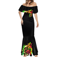 Rose Skull Mermaid Dress Stuck Between IDK IDC - Wonder Print Shop