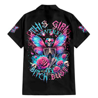 Fairy Skull Family Matching Mermaid Dress and Hawaiian Shirt This Girl Powered By Bitch Dust - Wonder Print Shop