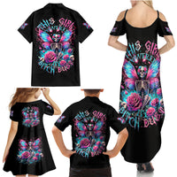 Fairy Skull Family Matching Summer Maxi Dress and Hawaiian Shirt This Girl Powered By Bitch Dust - Wonder Print Shop