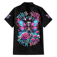 Fairy Skull Family Matching Summer Maxi Dress and Hawaiian Shirt This Girl Powered By Bitch Dust - Wonder Print Shop