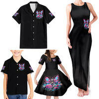 Fairy Skull Family Matching Tank Maxi Dress and Hawaiian Shirt This Girl Powered By Bitch Dust - Wonder Print Shop