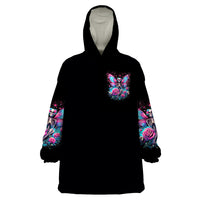 Fairy Skull Wearable Blanket Hoodie This Girl Powered By Bitch Dust - Wonder Print Shop