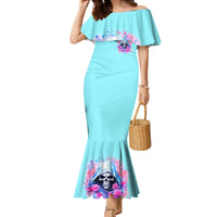 Witch Skull Family Matching Mermaid Dress and Hawaiian Shirt Assuming Was Like Most Girls Was Your First Mistake - Wonder Print Shop