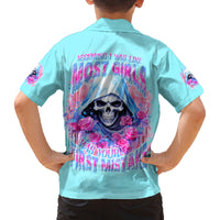 Witch Skull Family Matching Off Shoulder Maxi Dress and Hawaiian Shirt Assuming Was Like Most Girls Was Your First Mistake - Wonder Print Shop