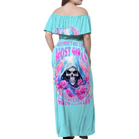 Witch Skull Family Matching Off Shoulder Maxi Dress and Hawaiian Shirt Assuming Was Like Most Girls Was Your First Mistake - Wonder Print Shop