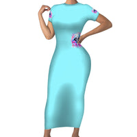 Witch Skull Family Matching Short Sleeve Bodycon Dress and Hawaiian Shirt Assuming Was Like Most Girls Was Your First Mistake - Wonder Print Shop