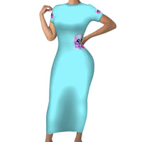 Witch Skull Short Sleeve Bodycon Dress Assuming Was Like Most Girls Was Your First Mistake - Wonder Print Shop