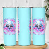 Witch Skull Skinny Tumbler Assuming Was Like Most Girls Was Your First Mistake - Wonder Print Shop