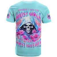 Witch Skull T Shirt Assuming Was Like Most Girls Was Your First Mistake - Wonder Print Shop