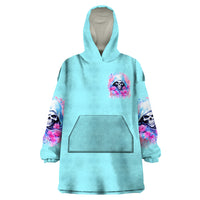 Witch Skull Wearable Blanket Hoodie Assuming Was Like Most Girls Was Your First Mistake - Wonder Print Shop