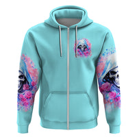 Witch Skull Zip Hoodie Assuming Was Like Most Girls Was Your First Mistake - Wonder Print Shop