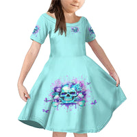 Flower Skull Family Matching Mermaid Dress and Hawaiian Shirt I'm A Bitch With A Low Bullshiit Tolrange Don't Try Me - Wonder Print Shop