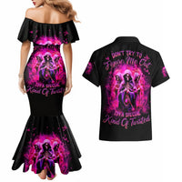 Witch Skull Couples Matching Mermaid Dress and Hawaiian Shirt Don't Try To Figure Me Out I'm A Special Kind Of Twisted - Wonder Print Shop