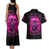 Witch Skull Couples Matching Tank Maxi Dress and Hawaiian Shirt Don't Try To Figure Me Out I'm A Special Kind Of Twisted - Wonder Print Shop