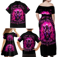 Witch Skull Family Matching Off Shoulder Maxi Dress and Hawaiian Shirt Don't Try To Figure Me Out I'm A Special Kind Of Twisted - Wonder Print Shop