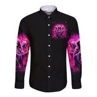 Witch Skull Long Sleeve Button Shirt Don't Try To Figure Me Out I'm A Special Kind Of Twisted - Wonder Print Shop