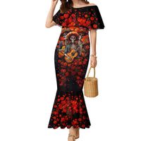 Day of Dead Skull Mermaid Dress Sugar Skull Band Skeleton - Wonder Print Shop