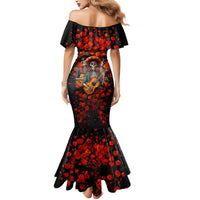 Day of Dead Skull Mermaid Dress Sugar Skull Band Skeleton - Wonder Print Shop
