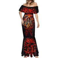 Day of Dead Skull Mermaid Dress Sugar Skull Band Skeleton - Wonder Print Shop